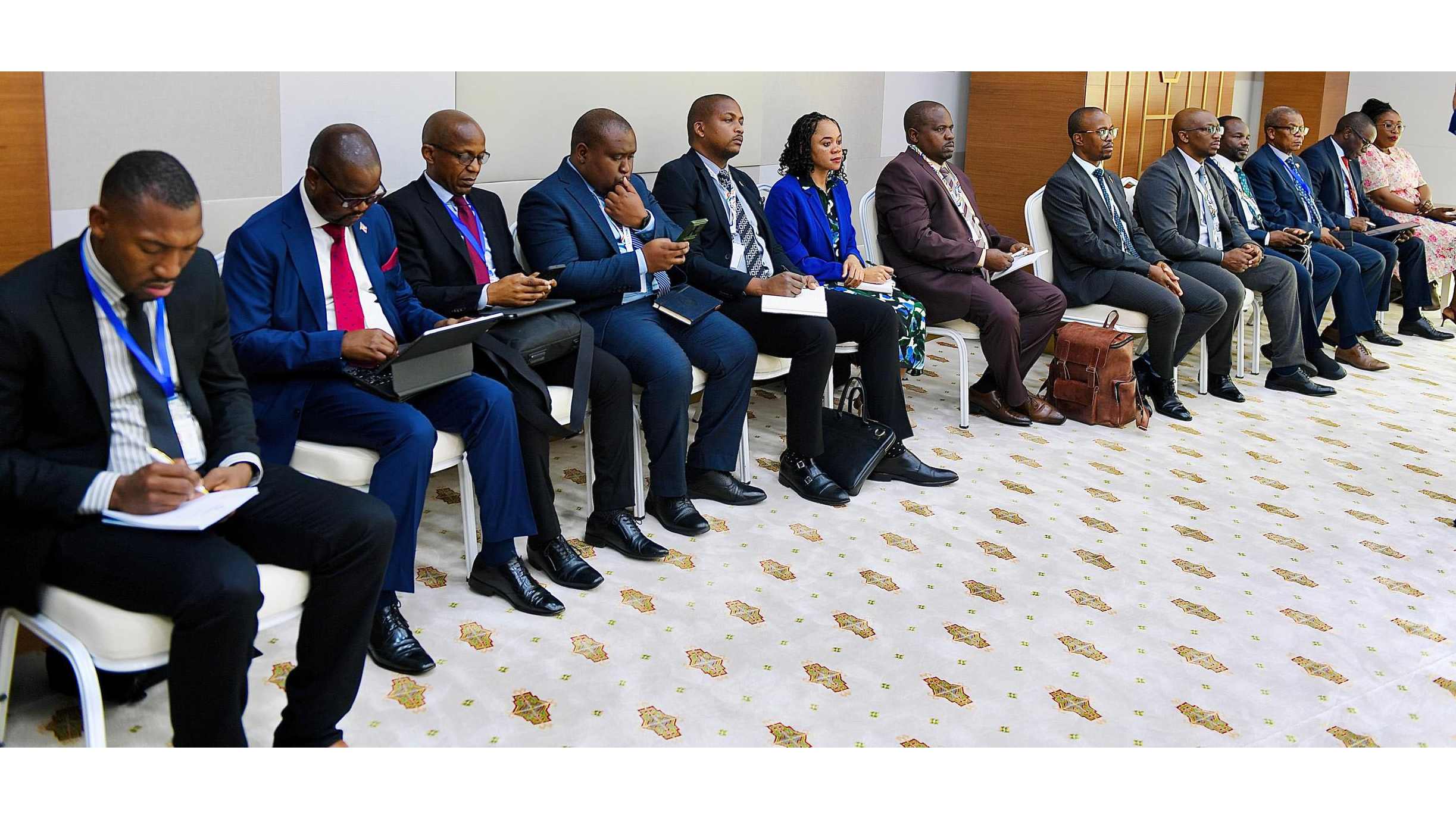 Members of the local delegation who were present during the investment talks.